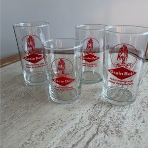 Vintage Grain Belt Beer Glasses Set set